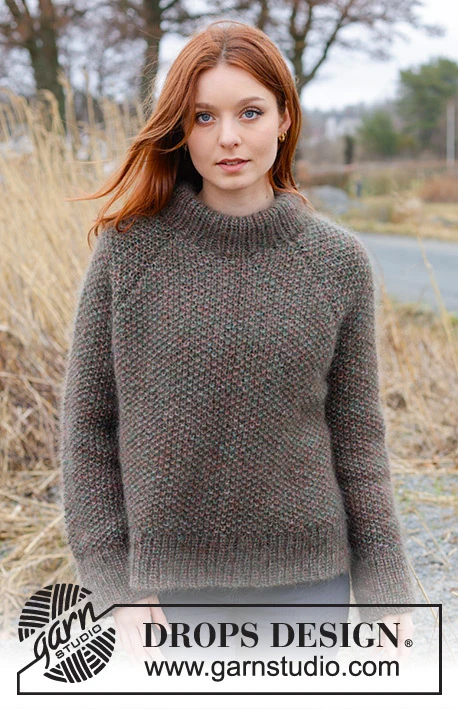 244-4 Forest Trails Sweater by DROPS Design
