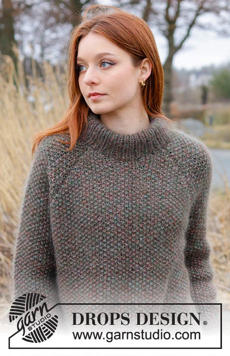 244-4 Forest Trails Sweater by DROPS Design