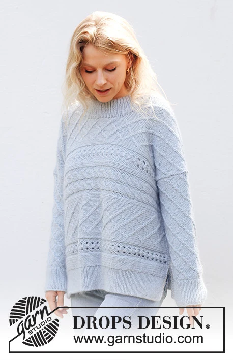 243-32 Snow Flake Sweater by DROPS Design