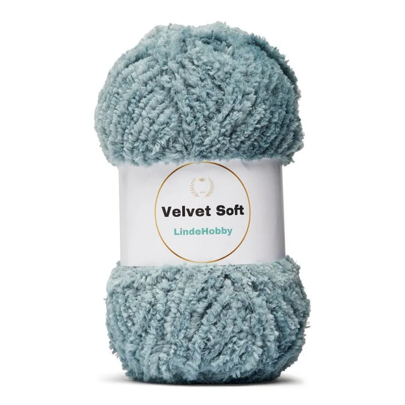 LindeHobby Velvet Soft 21 Metallisk blå