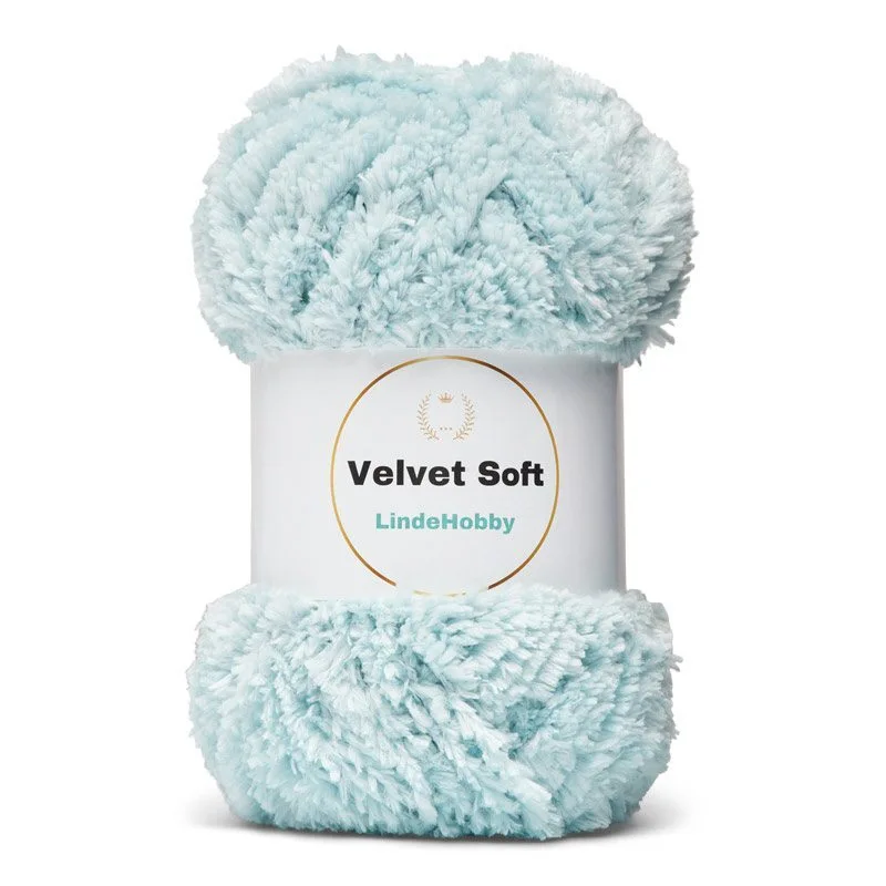 LindeHobby Velvet Soft 37 Isblå