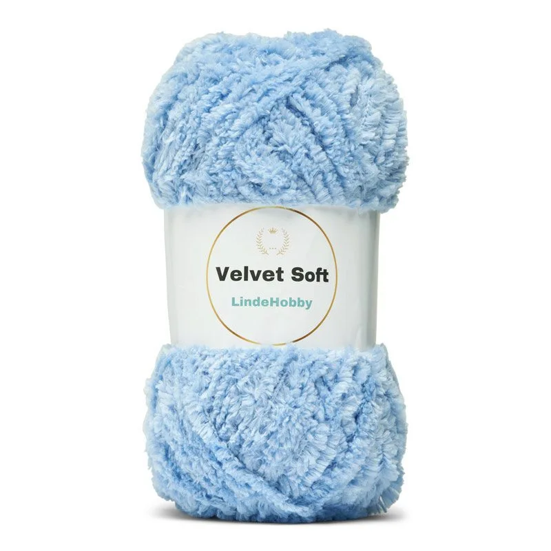 LindeHobby Velvet Soft 38 Lyseblå