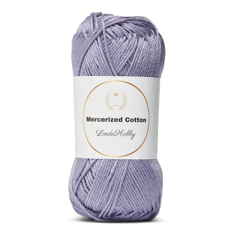 LindeHobby Mercerized Cotton 12 Lys lilla