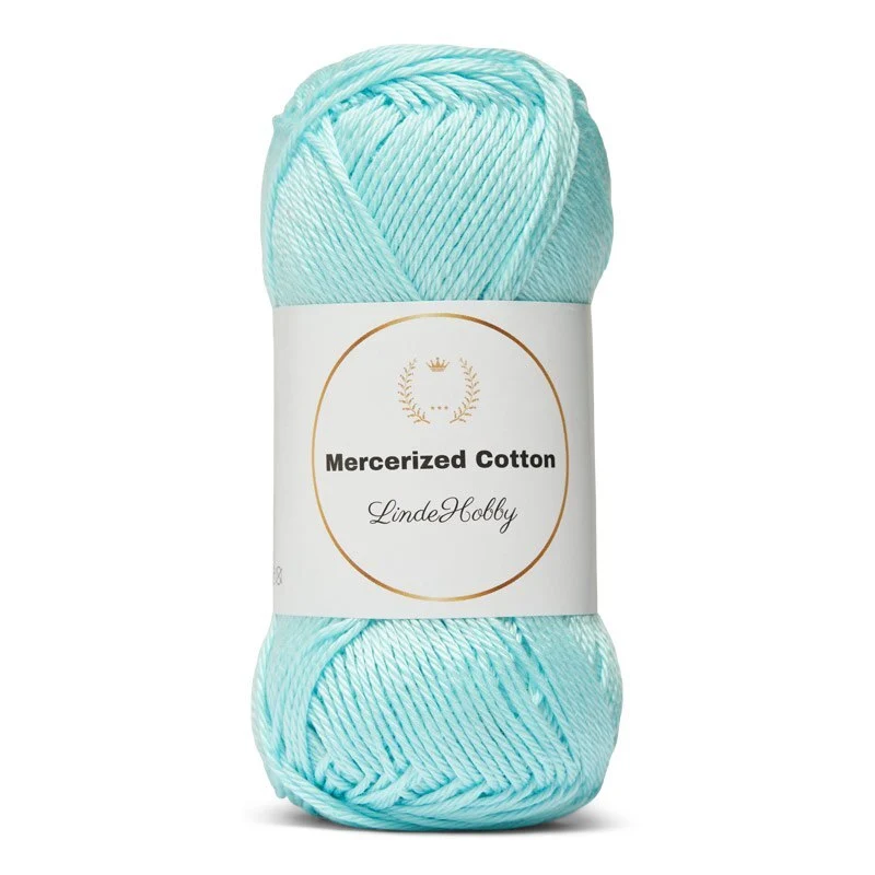 LindeHobby Mercerized Cotton 14 Himmelblå