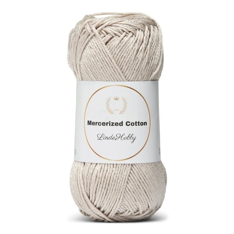 LindeHobby Mercerized Cotton 39 Perlegrå