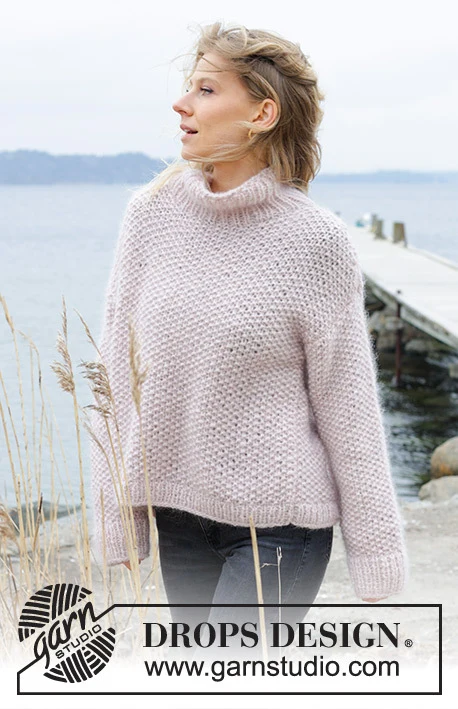 243-16 Dandelion Wish Sweater by DROPS Design