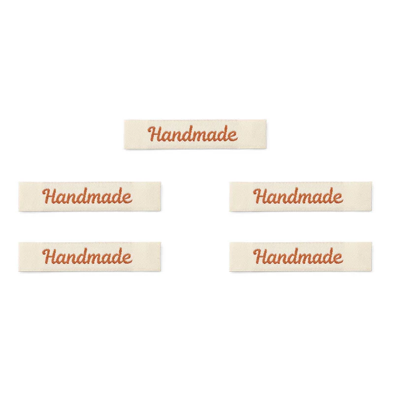 LindeHobby Handmade Label, Lang Natur, bronze, Magnolia Script