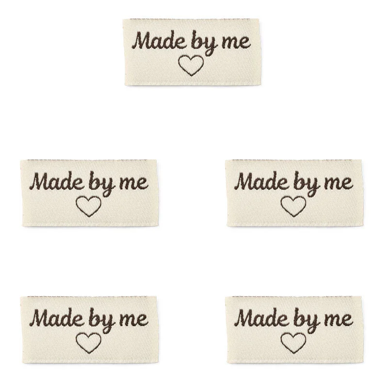 LindeHobby Made By Me Label (4 cm x 2 cm), 5 stk