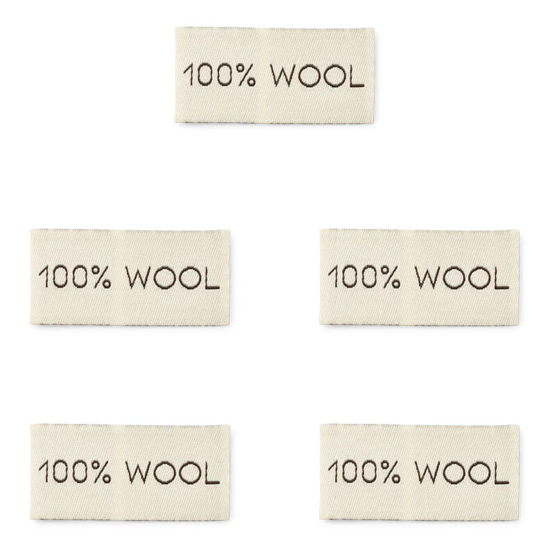 LindeHobby 100% Wool, Label (4 cm x 2 cm), 5 stk