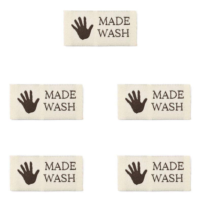 LindeHobby (Hand)made/wash Label (4 cm x 2 cm), 5 stk