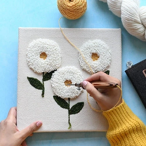 Knitpro Punch-Needle Stoframmer, Kvadratiske, 2 stk