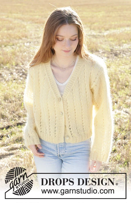 249-6 Sunshine Trail Cardigan by DROPS Design