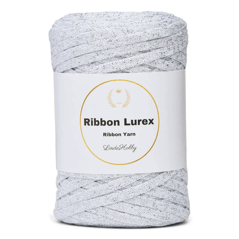 LindeHobby Ribbon Lurex 11 White Silver