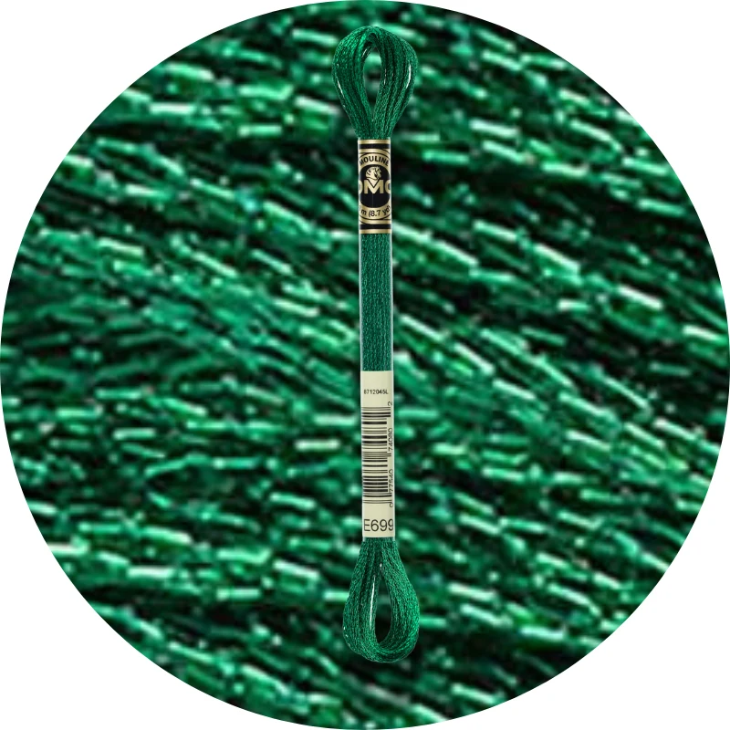 DMC Mouliné Light Effects E699 Metallisk sukkerfrugt