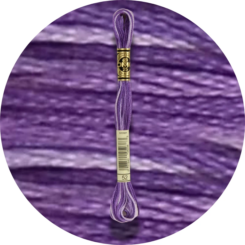 DMC Mouliné Spécial 25 Broderigarn, Farveskiftende 0052