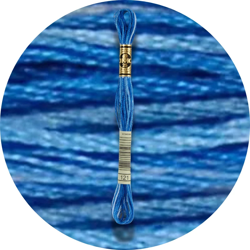 DMC Mouliné Spécial 25 Broderigarn, Farveskiftende 0121