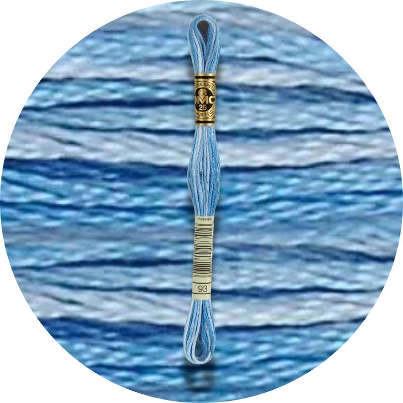DMC Mouliné Spécial 25 Broderigarn, Farveskiftende 0093