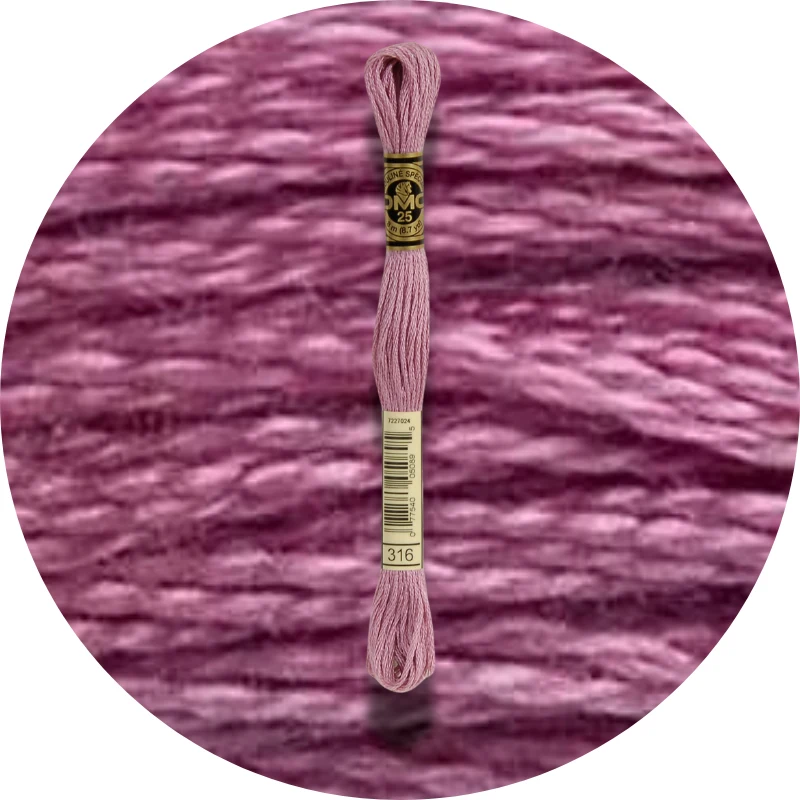 DMC Mouliné Spécial 25, Blå/Lilla nuancer 0316