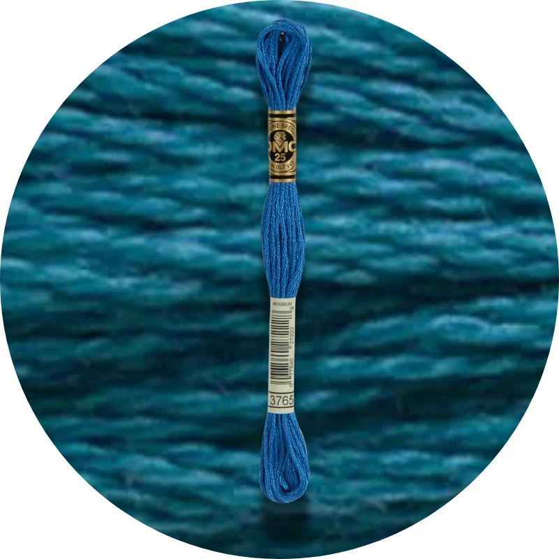 DMC Mouliné Spécial 25, Blå/Lilla nuancer 3765