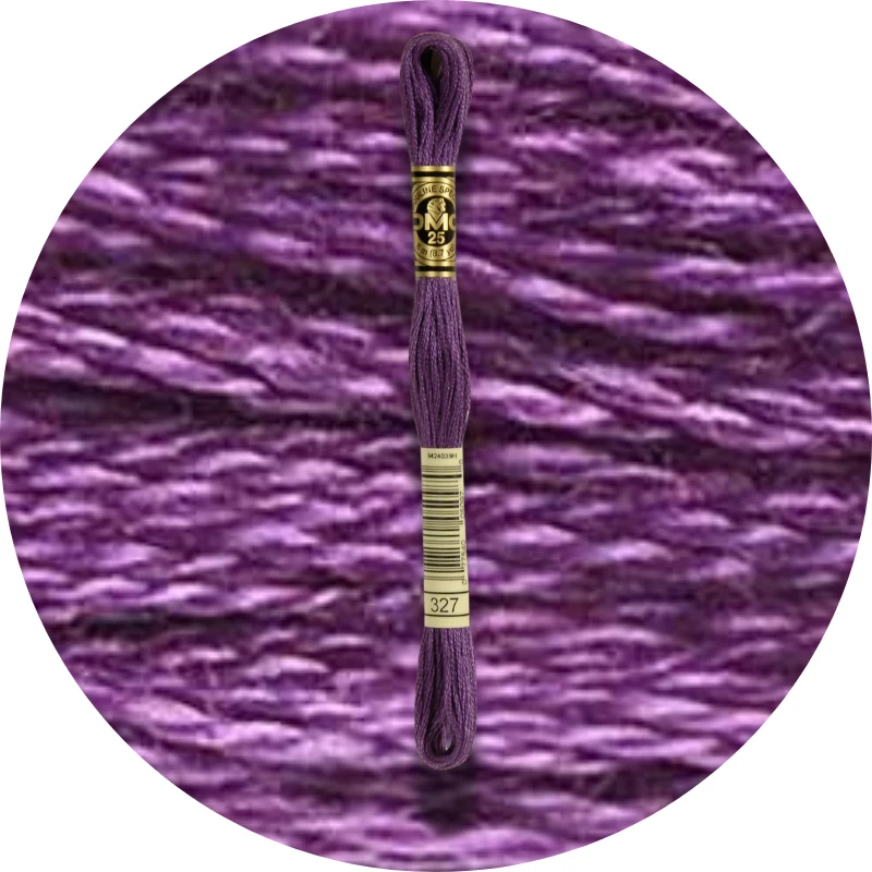 DMC Mouliné Spécial 25, Blå/Lilla nuancer 0327