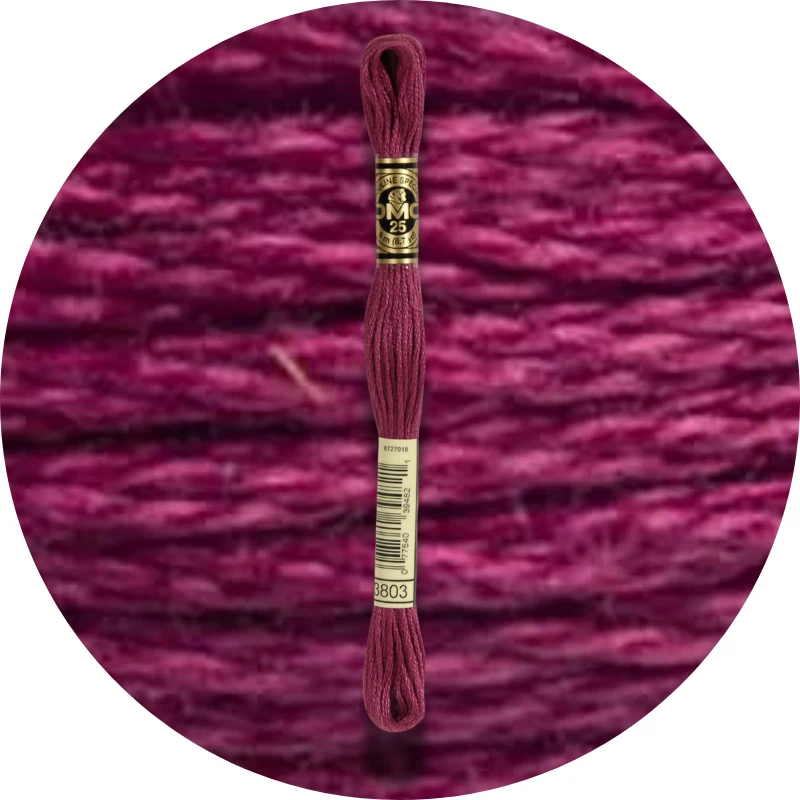 DMC Mouliné Spécial 25, Blå/Lilla nuancer 3803