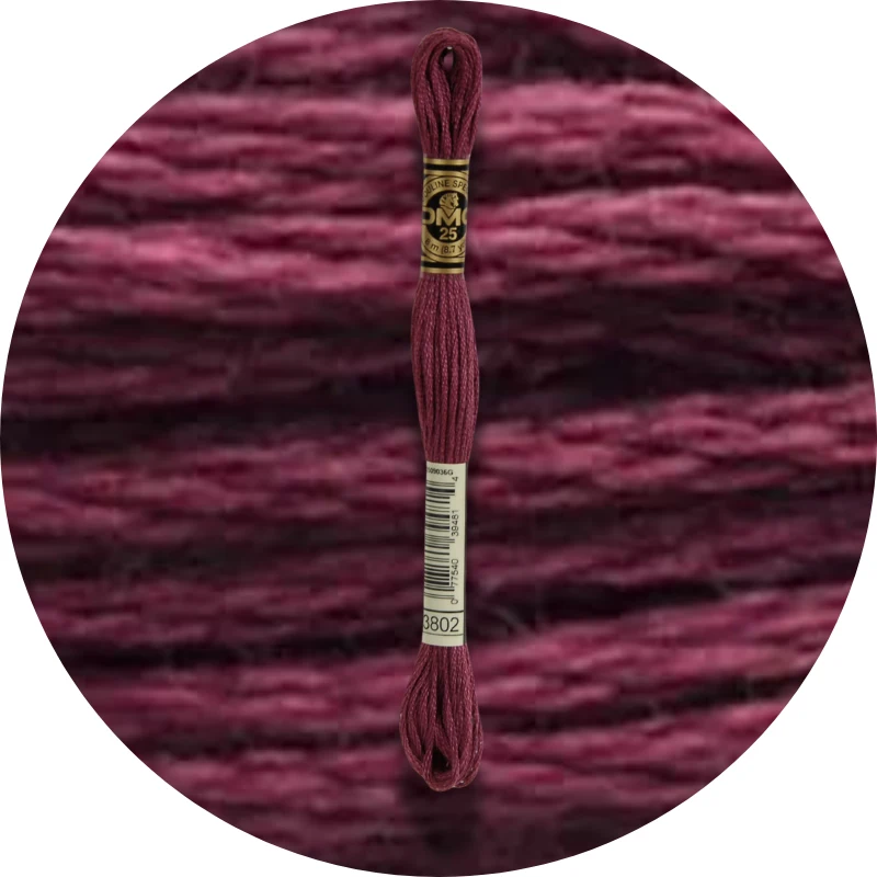 DMC Mouliné Spécial 25, Blå/Lilla nuancer 3802