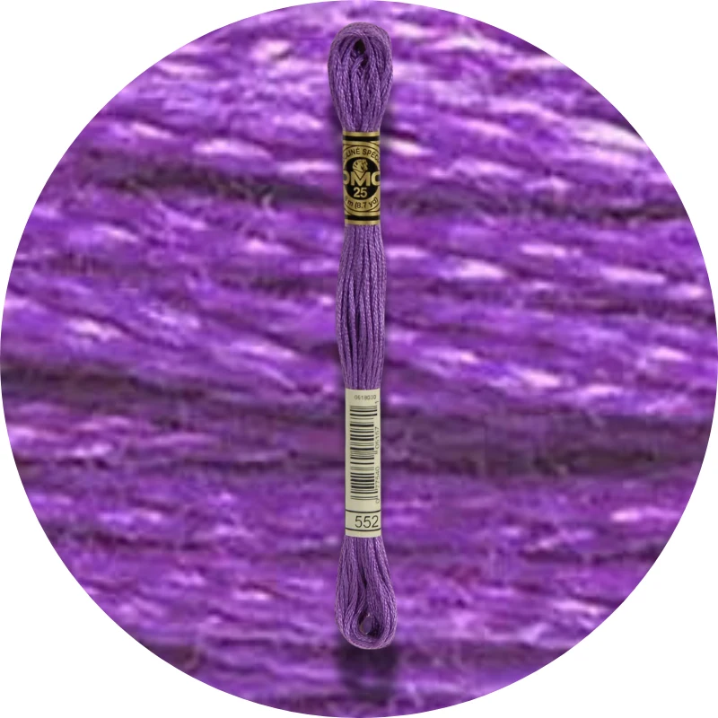 DMC Mouliné Spécial 25, Blå/Lilla nuancer 0552