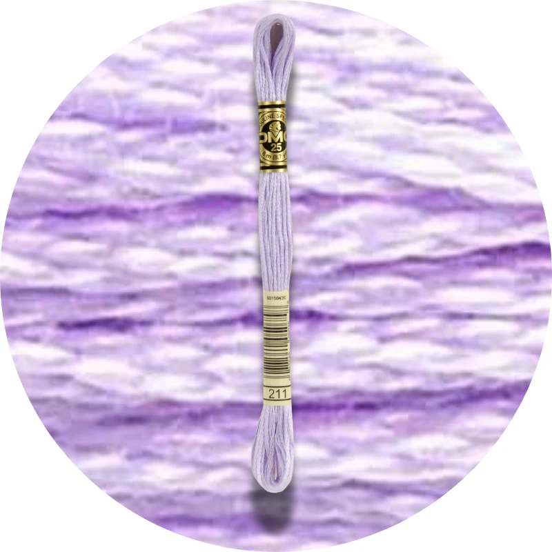 DMC Mouliné Spécial 25, Blå/Lilla nuancer 0211