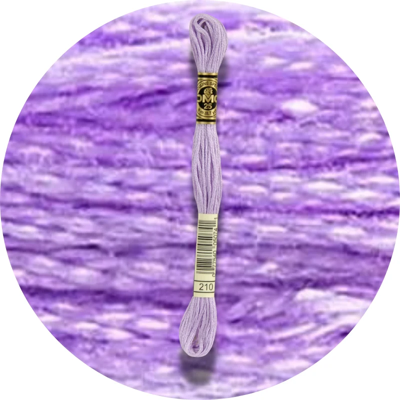 DMC Mouliné Spécial 25, Blå/Lilla nuancer 0210