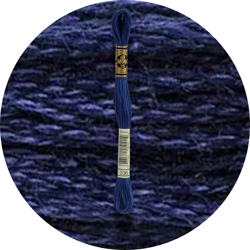 DMC Mouliné Spécial 25, Blå/Lilla nuancer 0336