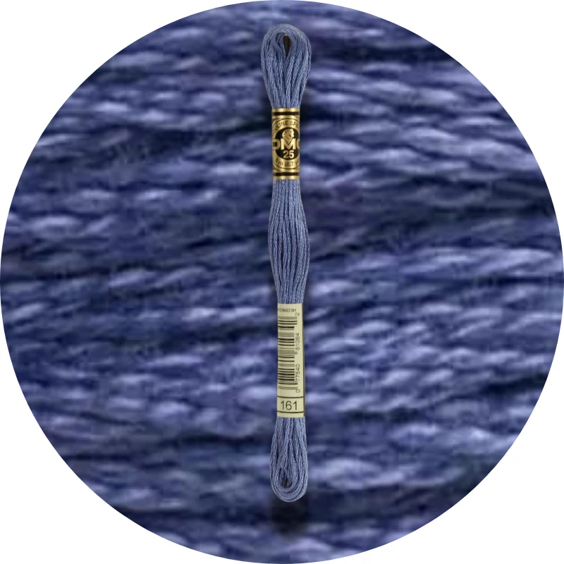 DMC Mouliné Spécial 25, Blå/Lilla nuancer 0161