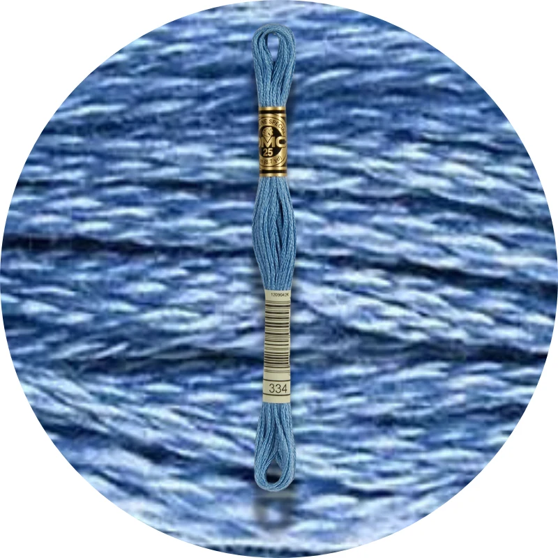 DMC Mouliné Spécial 25, Blå/Lilla nuancer 0334