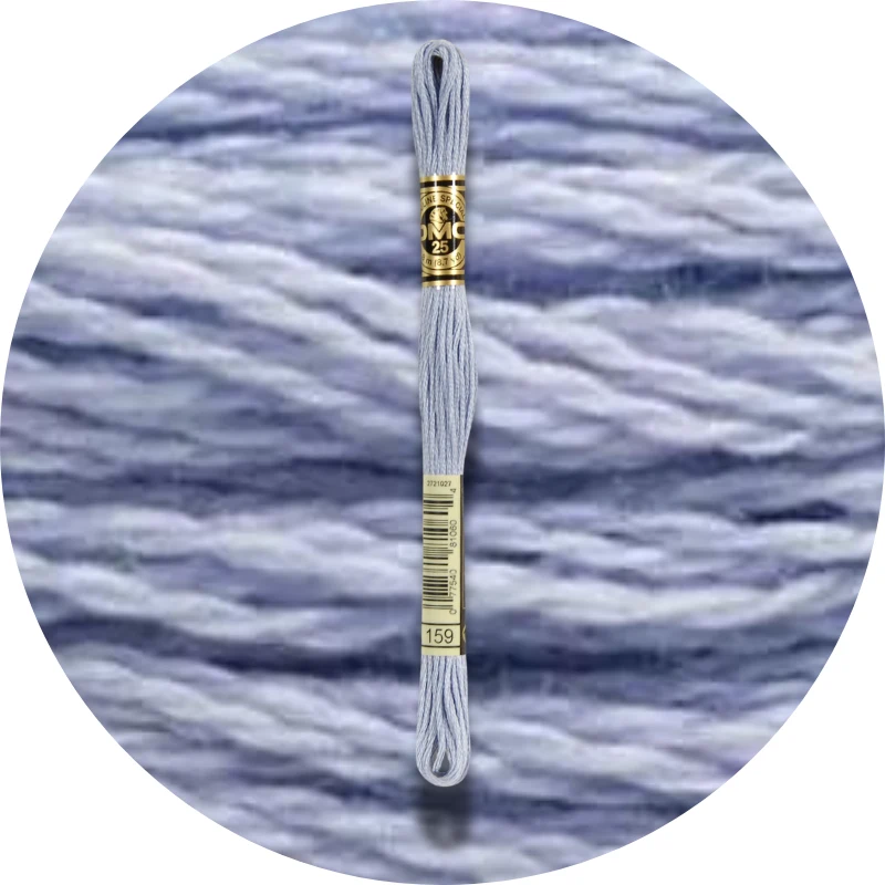DMC Mouliné Spécial 25, Blå/Lilla nuancer 0159