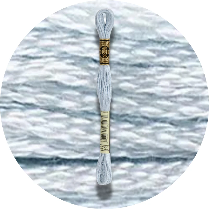 DMC Mouliné Spécial 25, Blå/Lilla nuancer 3753