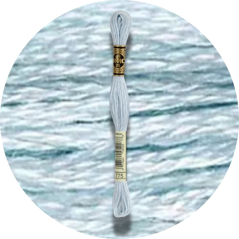 DMC Mouliné Spécial 25, Blå/Lilla nuancer 0775