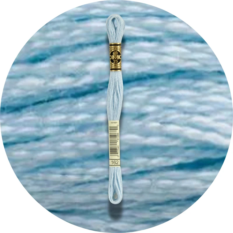 DMC Mouliné Spécial 25, Blå/Lilla nuancer 0162