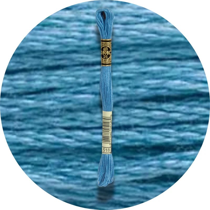 DMC Mouliné Spécial 25, Blå/Lilla nuancer 0518