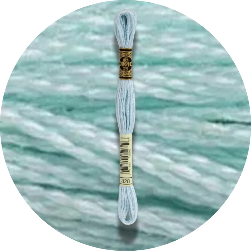 DMC Mouliné Spécial 25, Blå/Lilla nuancer 0828