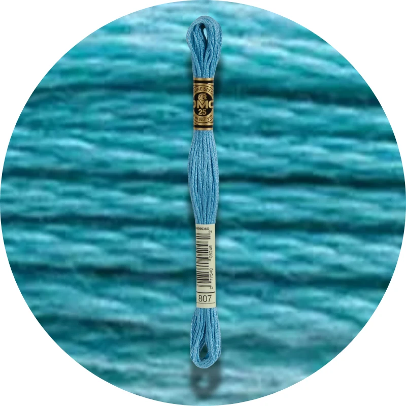 DMC Mouliné Spécial 25, Blå/Lilla nuancer 0807