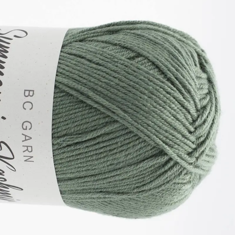 BC Garn Summer in Kashmir GOTS 22 Grønlig grå
