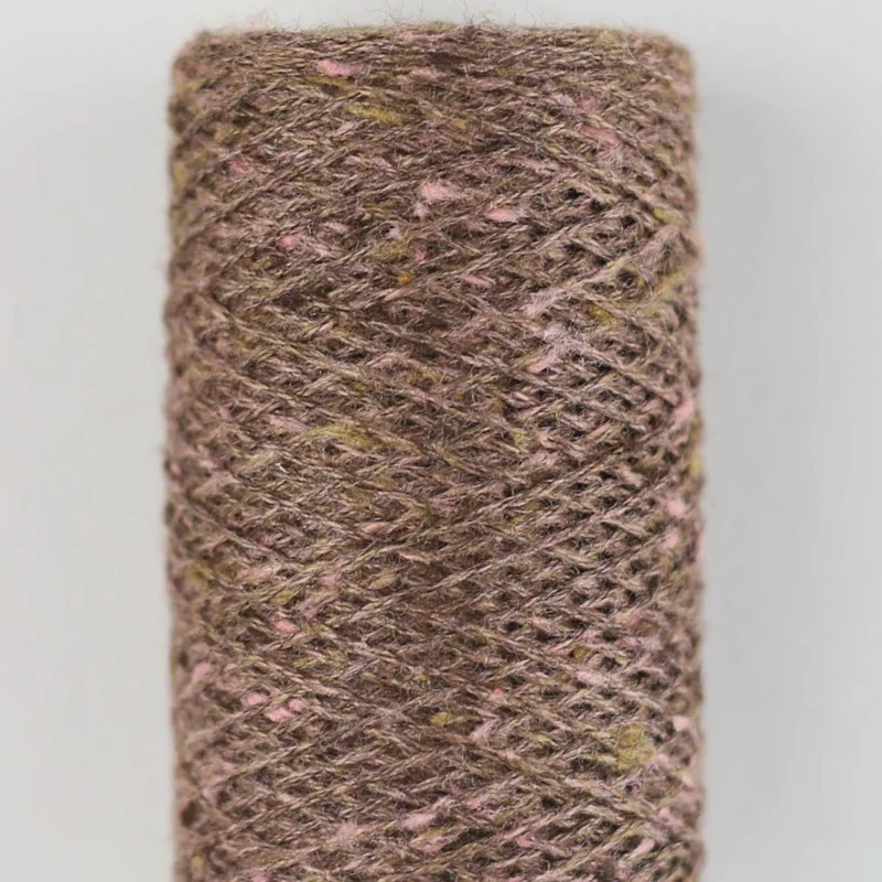 Tussah Tweed sp38 Brun-rosen-mix