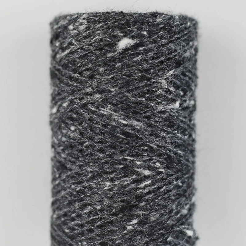 Tussah Tweed sp13 Sort-prikket-mix