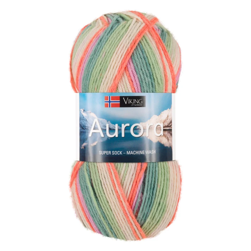 Viking Aurora 631 Multi grøn/orange/rosa
