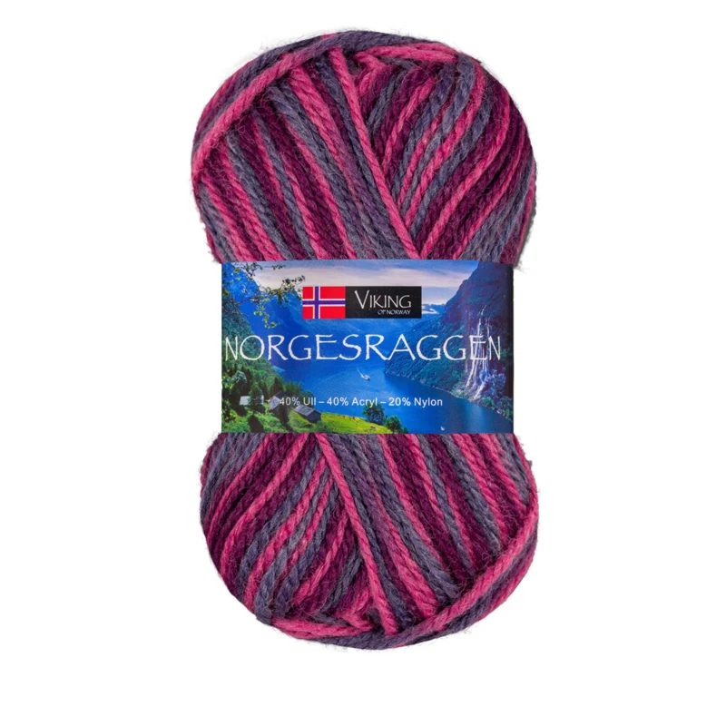 Viking Norgesraggen 866 Multi rosa/lilla