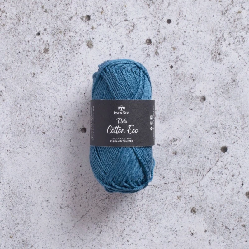 Svarta Fåret Tilda Cotton Eco 273 Blå måne