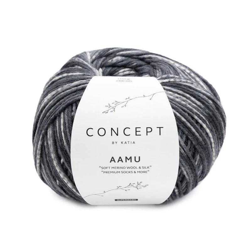 Katia Concept Aamu Socks 303 Grå