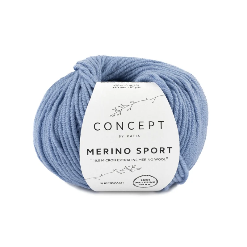 Katia Concept Merino Sport 048 Blå