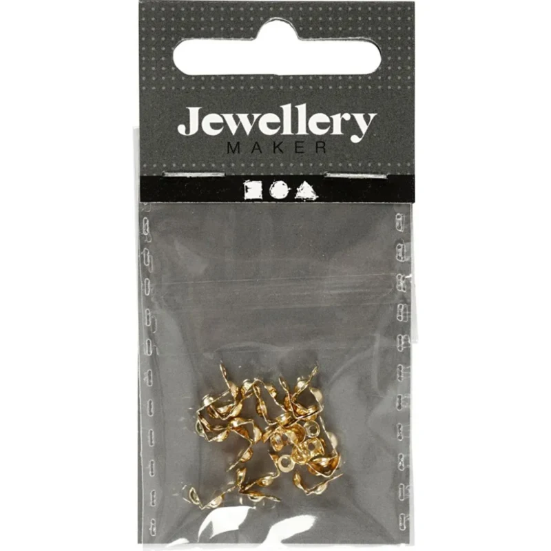 Knudeskjulere med øje Ø3 mm, 20 stk. forgyldt