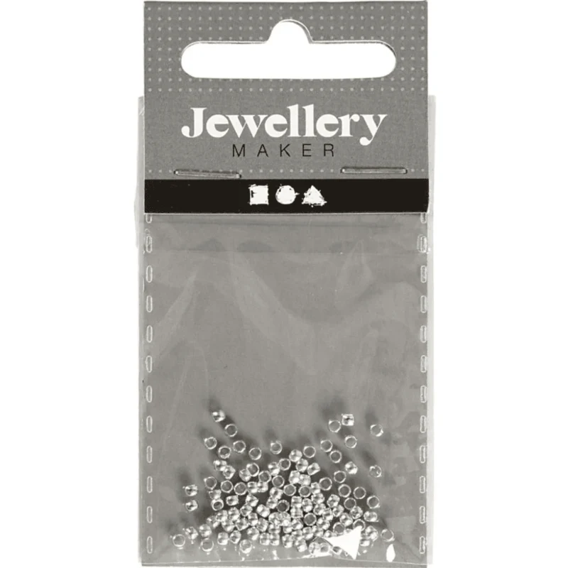 Wireklemmer Ø2 mm, 100 stk. forsølvet