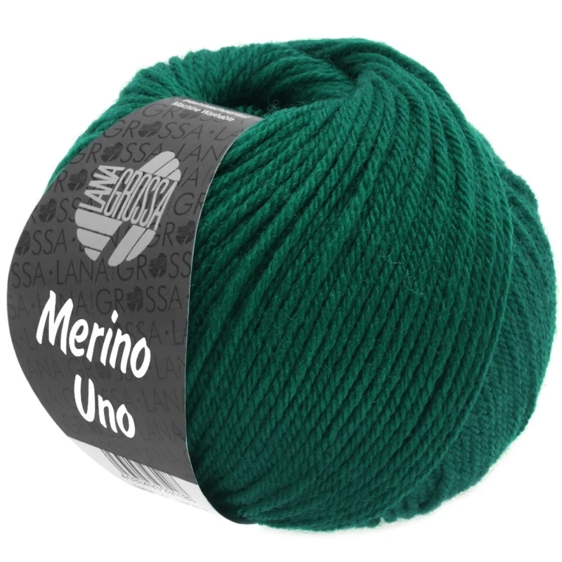 Lana Grossa Merino Uno 22 Flaskegrøn